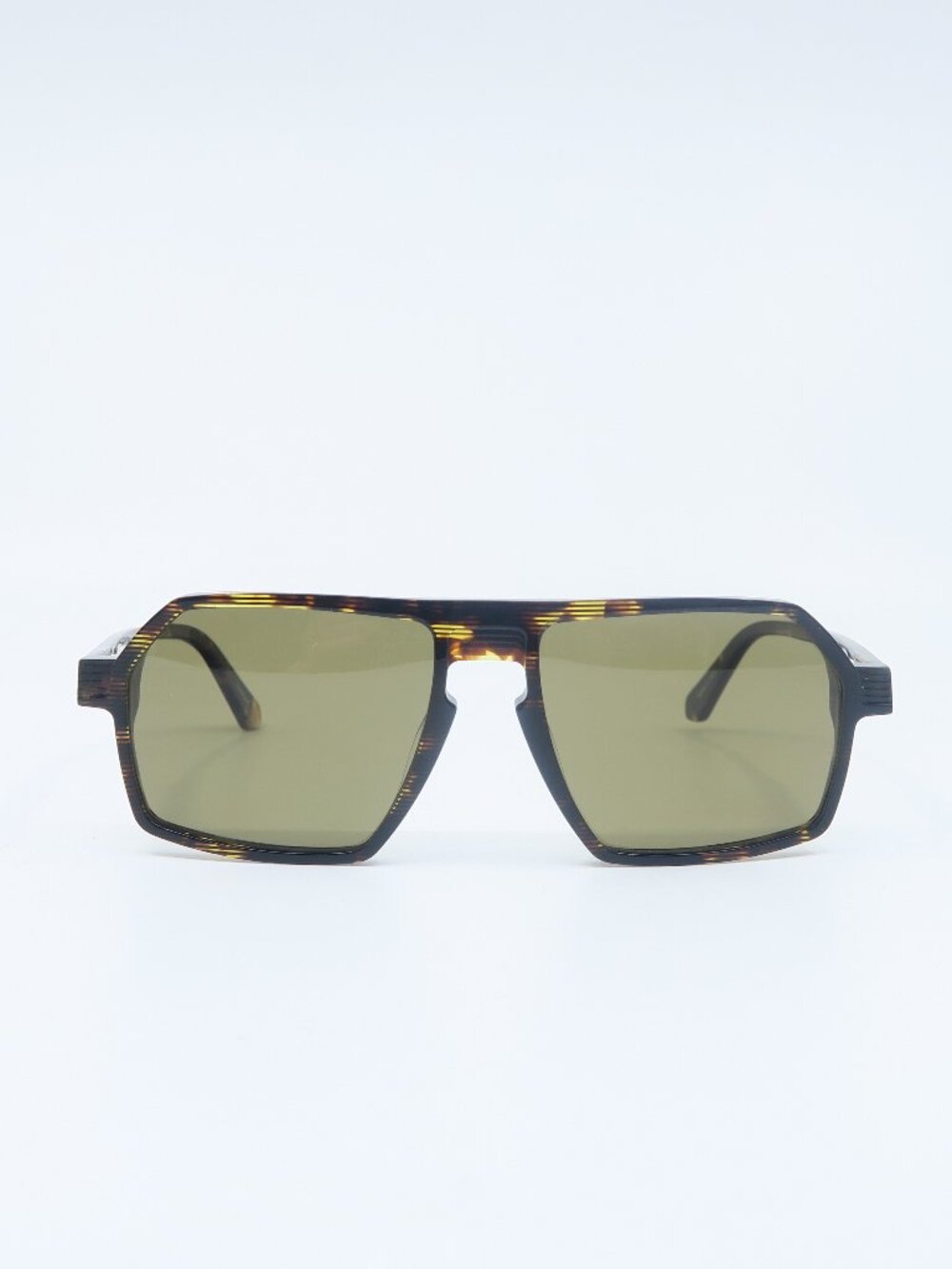 J.F. Rey DAYTONA 9898 1985 Brown Aviator, New Polarized Men's Sunglasses.